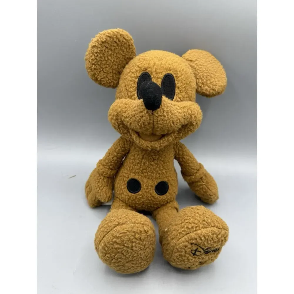 Disney x American Eagle Mickey Mouse Plush Brown Sherpa 12” Stuffed
